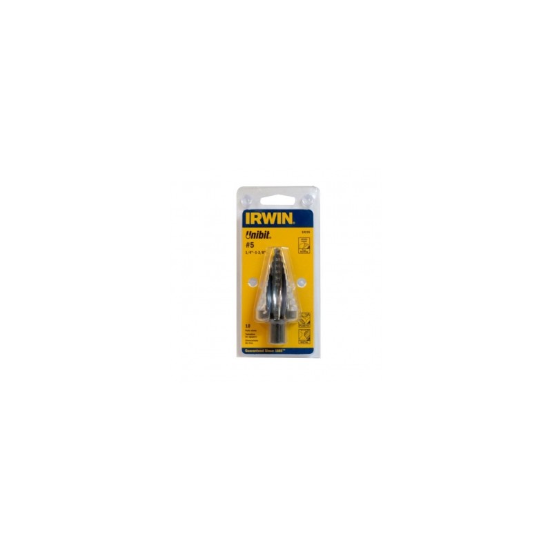 BROCA IRWIN ESCALONADA #5 - 10 DE 1/4" A 1-3/8" (10235)