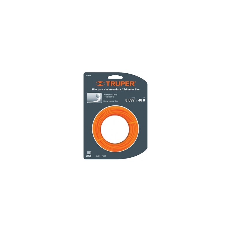 HILO PARA DESBROZADORA TRUPER SEMI-PROFESIONAL (0.095" X 40') (HTA-95) (17607)