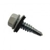 PIJA P/BROCA C/HEX BLANCO OSTION 1/4" X 7/8" (PARA LAMINA CON LAMINA)