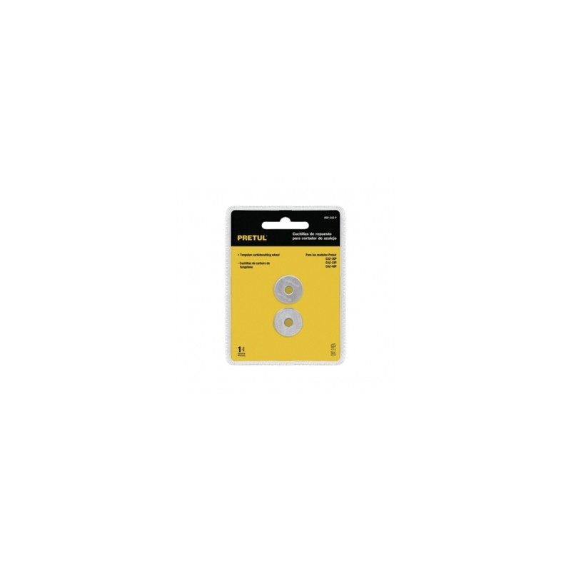 CUCHILLA PRETUL PARA CORTA AZULEJO EN BLISTER (2 PIEZAS) (REP-CAZ-P) (20999)