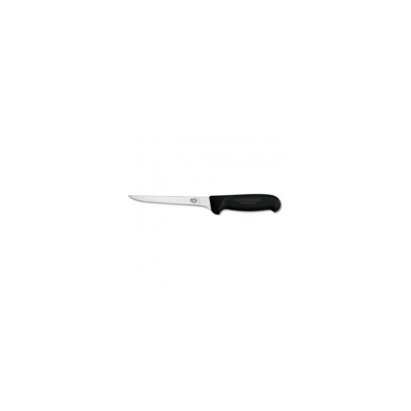 CUCHILLO VICTORINOX DESHUESADOR RECTO, FILO CURVO, MANGO NYLON NEGRO  (5.6403.15)