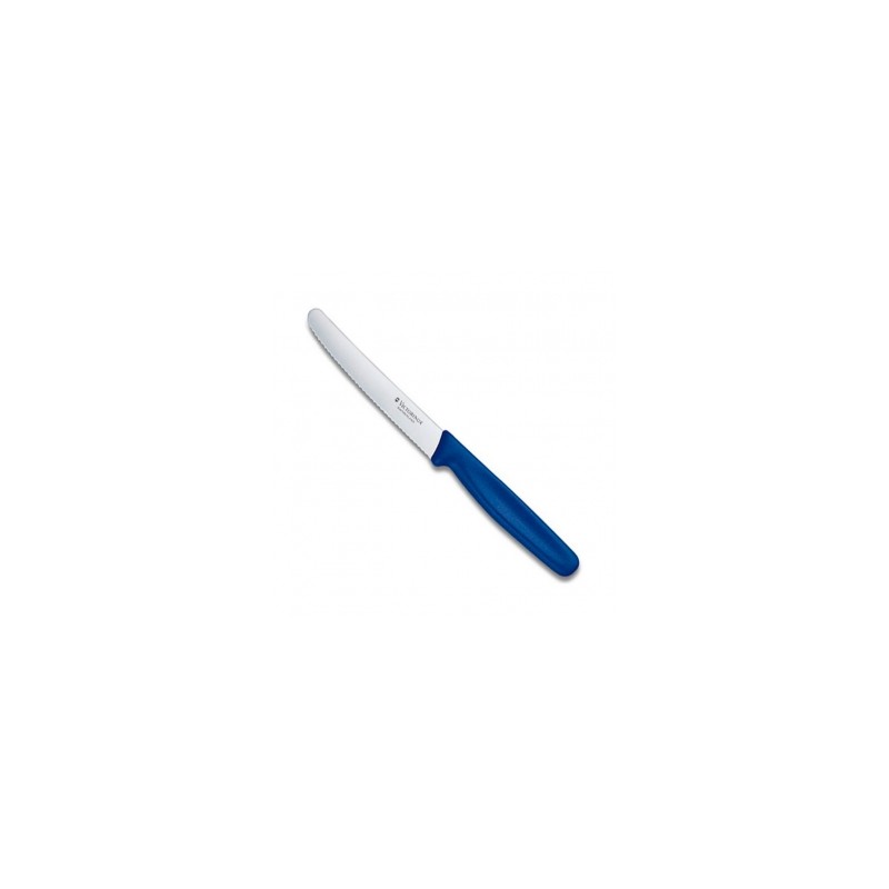 CUCHILLO VICTORINOX PARA TOMATES DENTADO 11 CM, MANGO NYLON AZUL (5.0832)