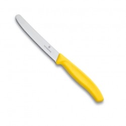 CUCHILLO VICTORINOX SWISS CLASSIC PARA TOMATE DENTADO 11 CM AMARILLO (6.7836.L118)