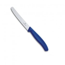 CUCHILLO VICTORINOX SWISS CLASSIC PARA TOMATE DENTADO 11 CM AZUL (6.7832)