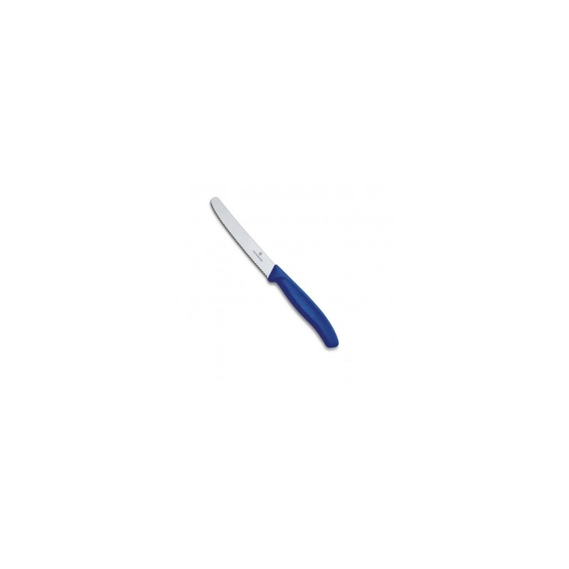 CUCHILLO VICTORINOX SWISS CLASSIC PARA TOMATE DENTADO 11 CM AZUL (6.7832)