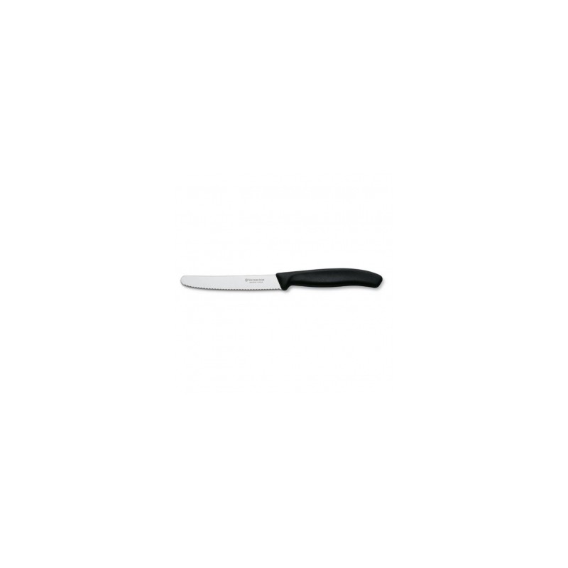 CUCHILLO VICTORINOX SWISS CLASSIC PARA TOMATE DENTADO 11 CM NEGRO (6.7833)