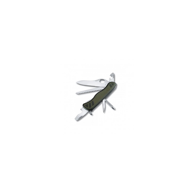 HERRAMIENTA VICTORINOX DE BLOQUEO SOLDADO 2008 VERDE OLIVO/NEGRO, 10 USOS (0.8461.MWCH)