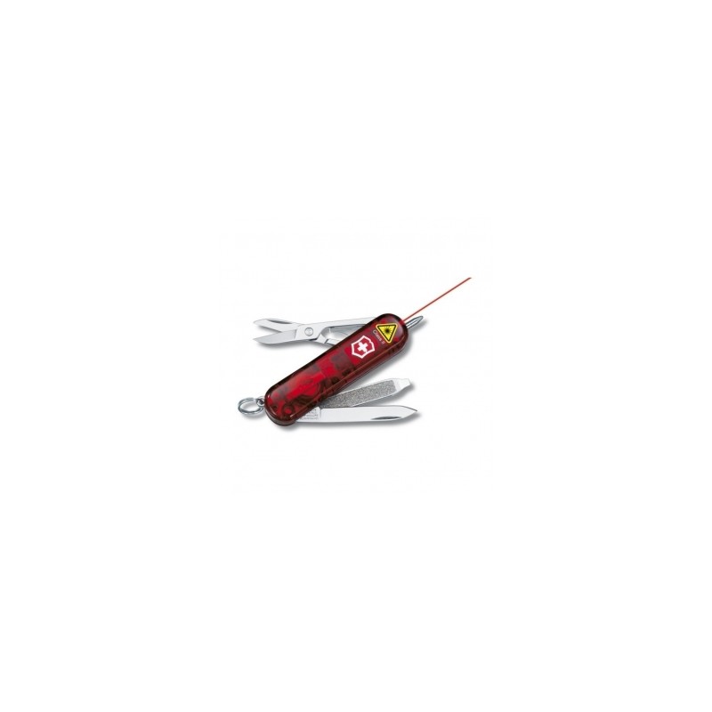HERRAMIENTA VICTORINOX LASER POINTER ROJA TRANSP. 7 USOS (4.6227.T)