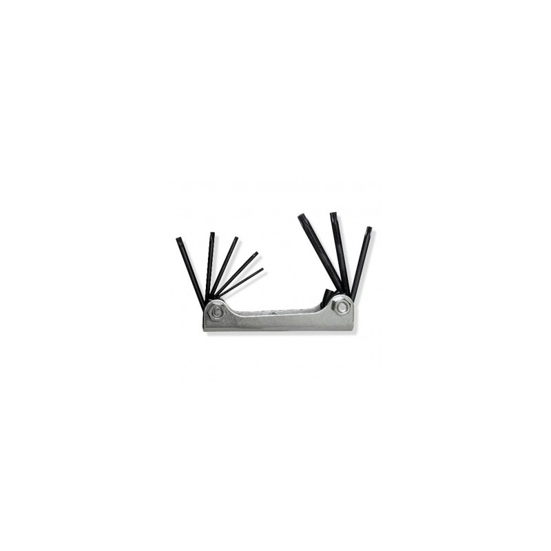 JUEGO SURTEK DE 8 LLAVES TORX TIPO NAVAJA METALICA (ALLFTN8)