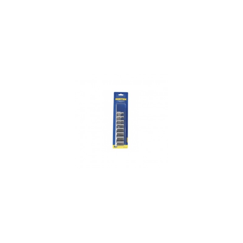 JUEGO SURTEK DE DADOS Y ACCESORIOS STD 1/2" (8 PIEZAS) (S01S)