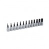 JUEGO URREA 13 DADOS CON PUNTA TORX  CUADRO DE 3/8", 5 PUNTAS (5239S)