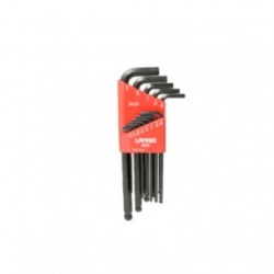 JUEGO URREA 13 LLAVE ALLEN BOLA 0.05" - 3/8" EN RACK PLASTICO (4995)