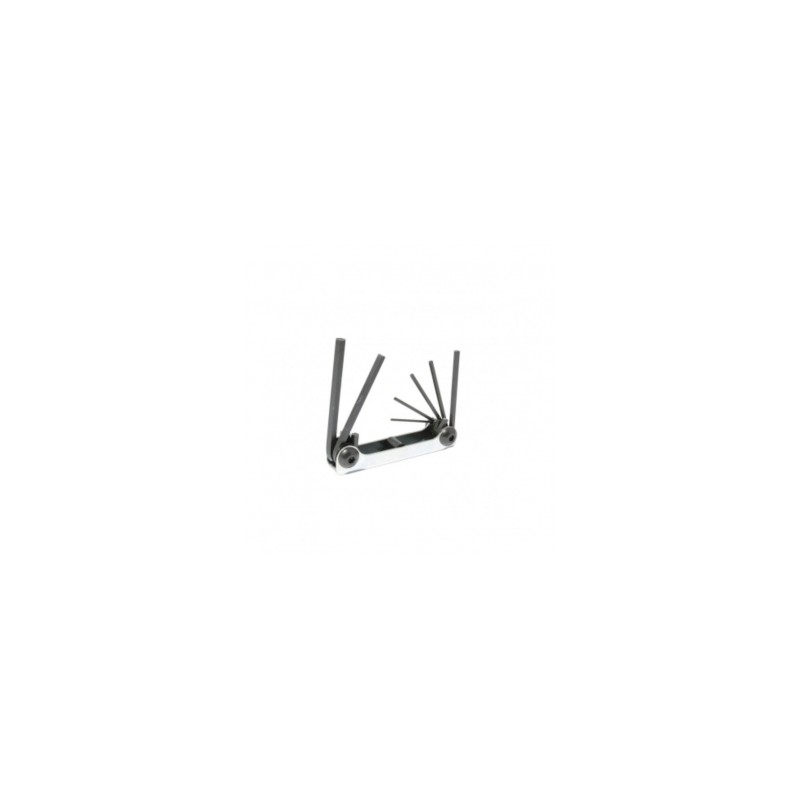 JUEGO URREA 7 LLAVE ALLEN 1.5 -  6 MM TIPO NAVAJA METALICA (4974)