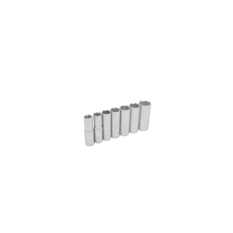 JUEGO URREA DE DADOS STD HEX LARGOS 1/4" (7 PIEZAS) (4700L)