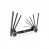 JUEGO URREA 9 LLAVE ALLEN .050"-3/16" TIPO NAVAJA METALICA (4978)