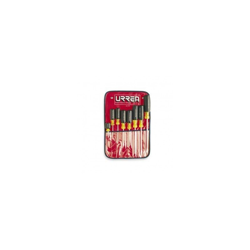 JUEGO URREA DE DESARMADORES COMBINADOS C/GRIP (8 PZA) (9400D)