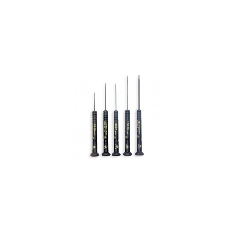 JUEGO URREA DE 5 DESTORNILLADORES DE PRECISION ESD (9500G/9500BG)