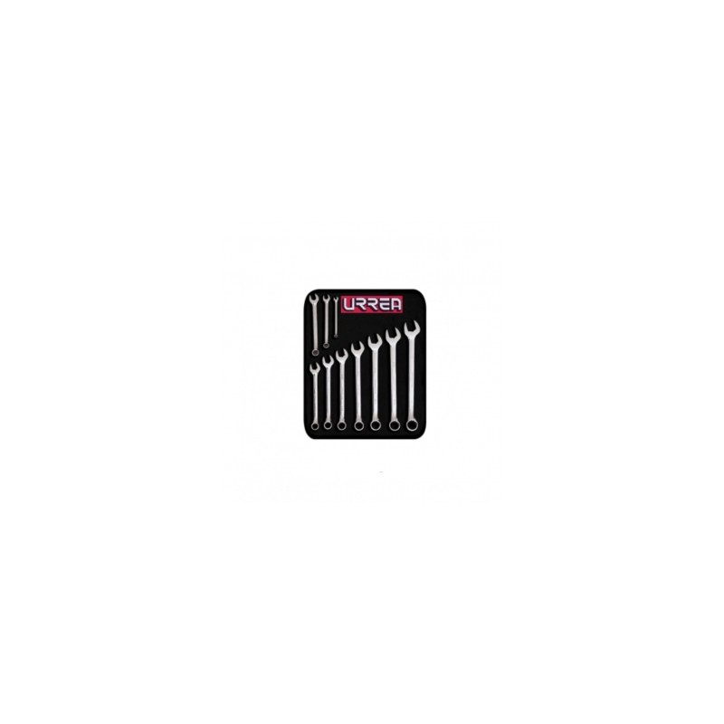 JUEGO URREA DE LLAVES COMBINADAS STD 10 PIEZAS (1200G)