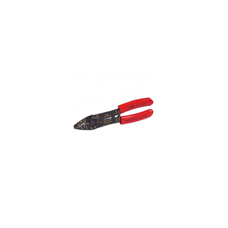 PINZA URREA PELACABLE CON PONCHA TERMINALES Y CORTA TORNILLOS 8-3/4" (299)